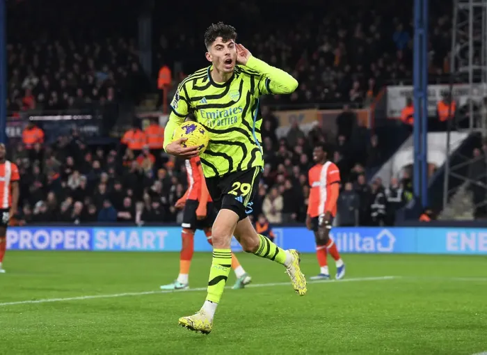 Framed Print : Havertz Hat-Trick: Arsenal Cruise Past Luton Town in Premier League Framed Print : Havertz Hat-Trick: Arsenal Cruise Past Luton Town in Premier League