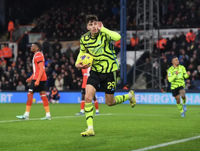 Framed Print : Havertz Hat-Trick: Arsenal's Dominant 3-0 Win Over Luton Town (2023-24)
