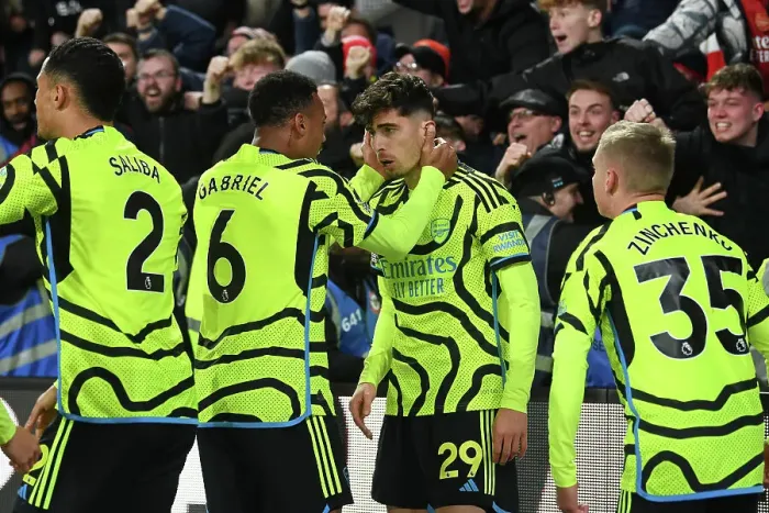 Framed Print : Havertz Scores First Arsenal Goal: Arsenal Takes Early Lead vs. Brentford (Premier League 2023-24) Framed Print : Havertz Scores First Arsenal Goal: Arsenal Takes Early Lead vs. Brentford (Premier League 2023-24)