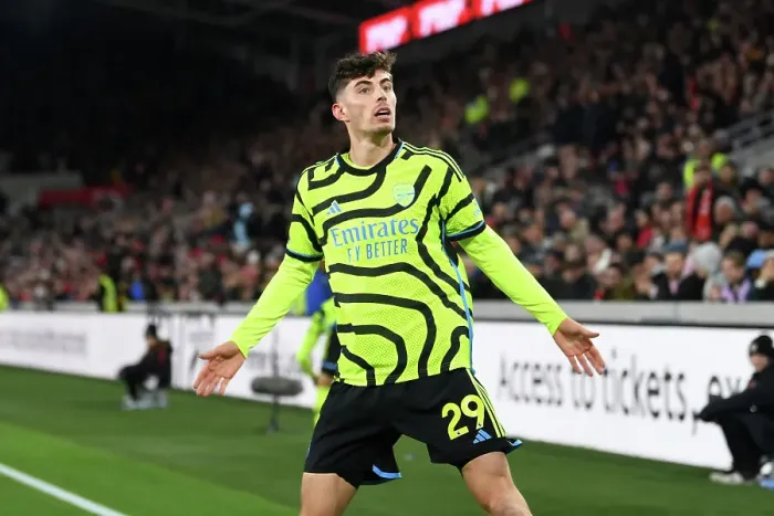 Framed Print : Havertz Scores First Goal: Arsenal's Victory at Brentford in Premier League 2023-24 Framed Print : Havertz Scores First Goal: Arsenal's Victory at Brentford in Premier League 2023-24