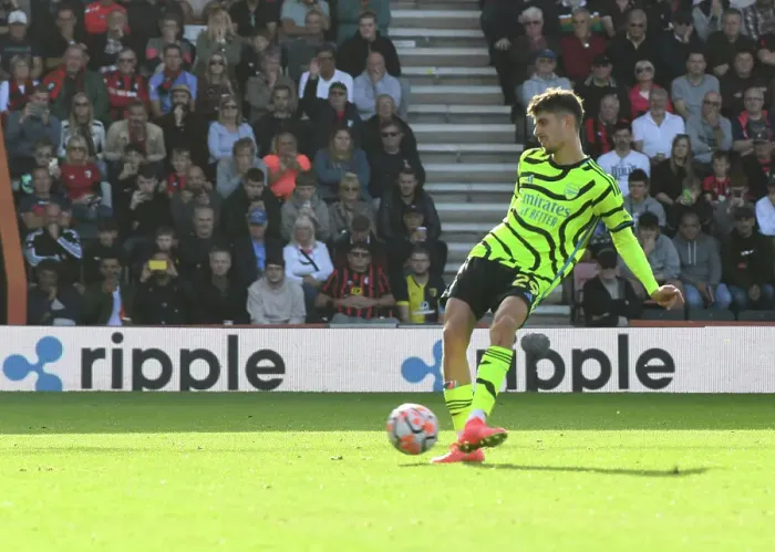 Framed Print : Havertz Scores Penalty: AFC Bournemouth vs. Arsenal FC, Premier League 2023-24 Framed Print : Havertz Scores Penalty: AFC Bournemouth vs. Arsenal FC, Premier League 2023-24