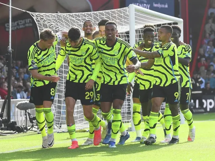 Framed Print : Havertz Scores Penalty: Arsenal's Thrilling Victory over Bournemouth (2023-24)