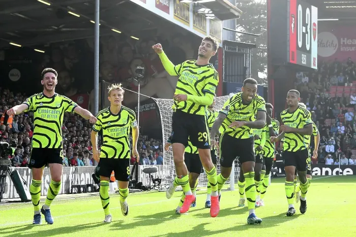 Framed Print : Havertz Scores Penalty: Arsenal's Triumph Over AFC Bournemouth (2023-24) Framed Print : Havertz Scores Penalty: Arsenal's Triumph Over AFC Bournemouth (2023-24)