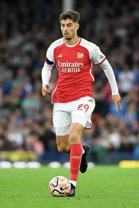 Framed Print : Havertz Scores the Show: Arsenal's Midfield Maestro Dazzles at Everton's Goodison Park Framed Print : Havertz Scores the Show: Arsenal's Midfield Maestro Dazzles at Everton's Goodison Park