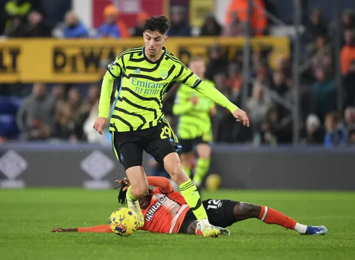 Framed Print : Havertz Scores Spectacular Goal: Arsenal Triumphs Over Luton Framed Print : Havertz Scores Spectacular Goal: Arsenal Triumphs Over Luton