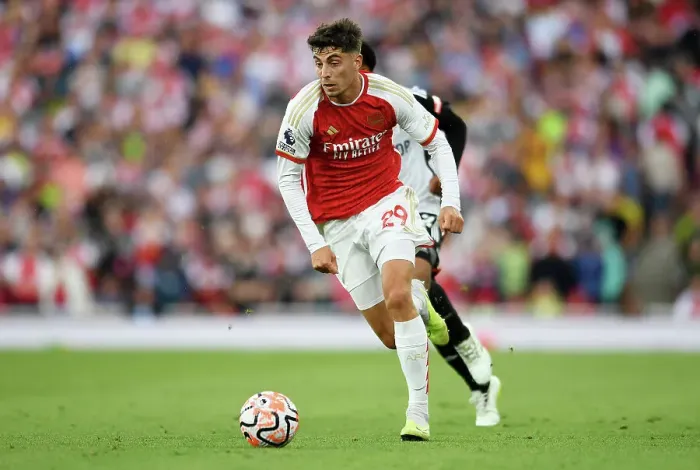 Framed Print : Havertz Scores the Winner: Arsenal Begin 2023-24 Premier League Campaign with 1-0 Victory Over Fulham