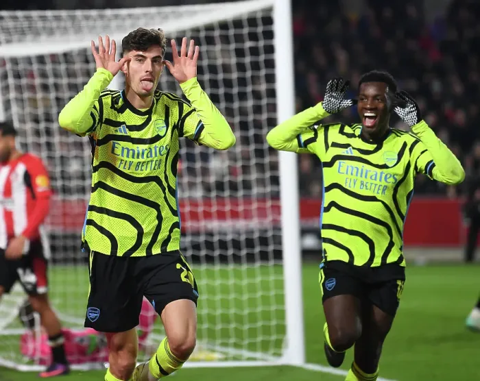 Framed Print : Havertz Scores the Winner: Brentford vs. Arsenal, Premier League 2023-24 Framed Print : Havertz Scores the Winner: Brentford vs. Arsenal, Premier League 2023-24