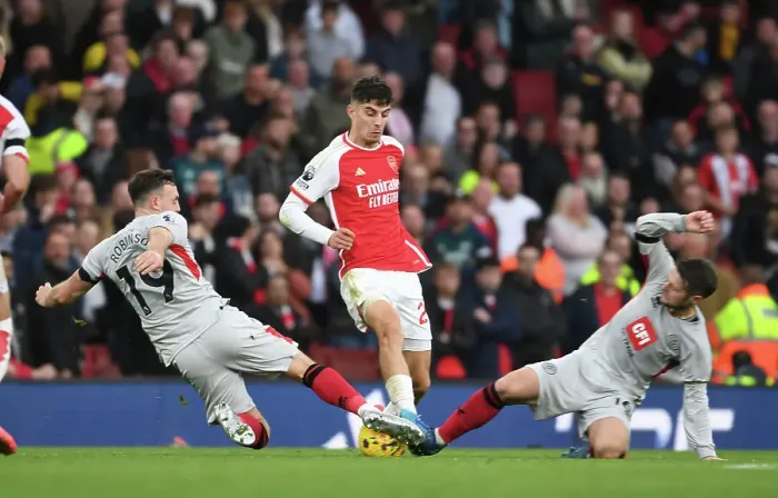 Framed Print : Havertz Shines: Arsenal's Dominance over Sheffield United in the 2023-24 Premier League Framed Print : Havertz Shines: Arsenal's Dominance over Sheffield United in the 2023-24 Premier League