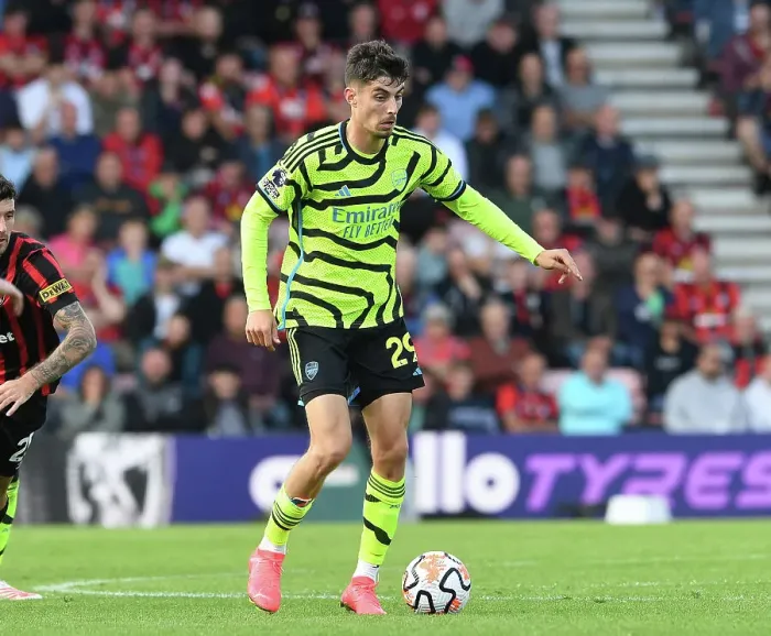 Framed Print : Havertz Shines: Arsenal's Standout Performance in AFC Bournemouth vs Arsenal FC (2023-24)