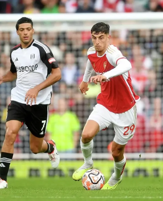 Framed Print : Havertz Stunner: Arsenal Kickstart Season with 1-0 Win over Fulham (2023-24)