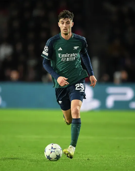 Framed Print : Havertz's Brilliance: Arsenal Overpower PSV Eindhoven in Champions League Group B