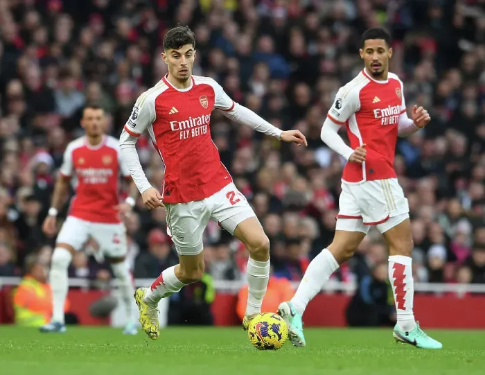 Framed Print : Havertz's Brilliant Performance: Arsenal Edge Past Brighton & Hove Albion in Premier League Showdown (2023-24)
