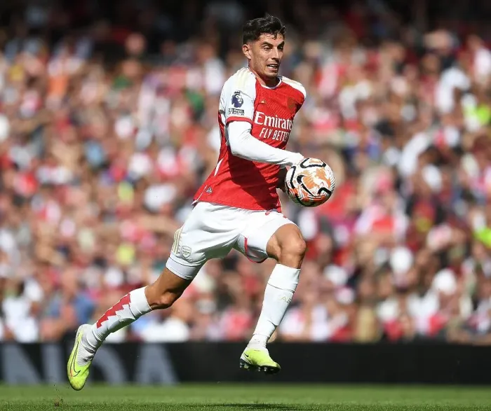 Framed Print : Havertz's Stunner: Arsenal's Exhilarating Victory Against Fulham (2023-24)