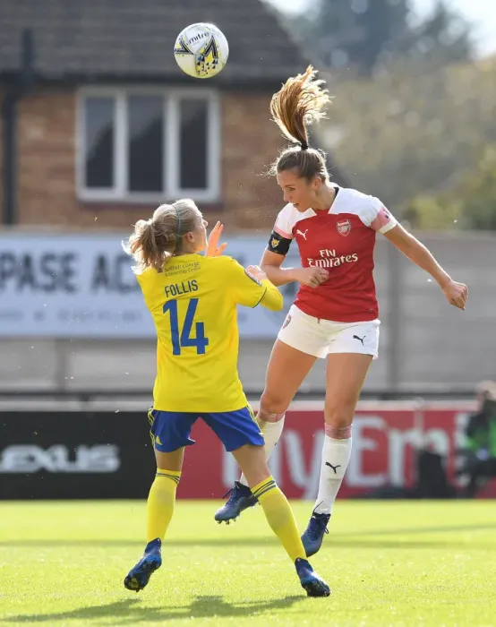 Framed Print : Head-to-Head: Lia Walti vs. Emma Folis - Arsenal Women vs. Birmingham City Ladies Framed Print : Head-to-Head: Lia Walti vs. Emma Folis - Arsenal Women vs. Birmingham City Ladies