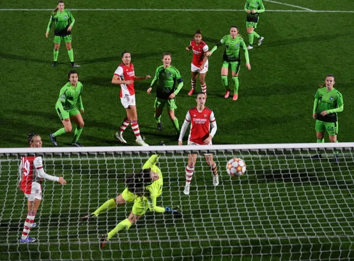 Framed Print : Heartbreak at the Bar: Anna Patten's Last-Second Header Denied
