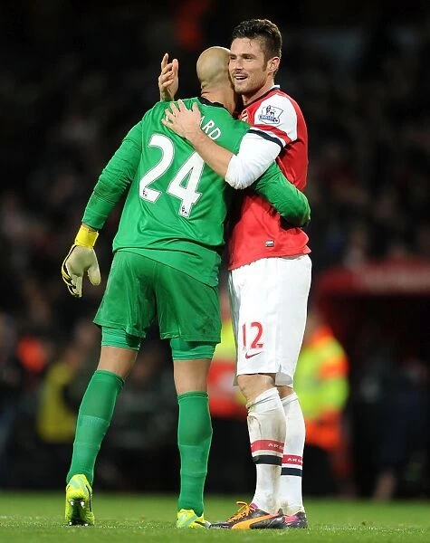 A Heartfelt Reunion: Olivier Giroud and Tim Howard (2013-14) - Arsenal vs. Everton