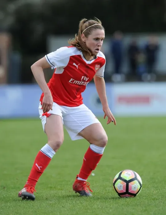Framed Print : Heather O'Reilly in Action: Arsenal Ladies vs. Tottenham Hotspur Ladies, FA Cup 2017