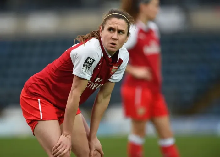 Framed Print : Heather O'Reilly in Action: Arsenal Women vs. Reading FC - WSL (Women's Super League)