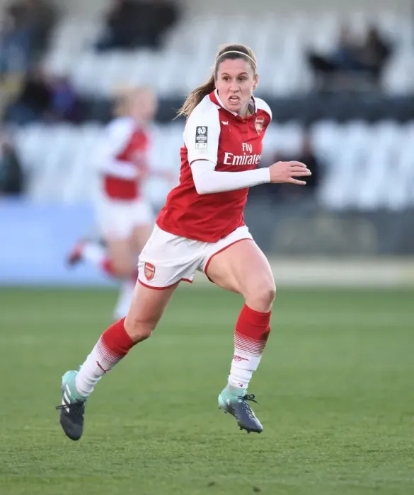 Framed Print : Heather O'Reilly in Action: Arsenal Women vs Sunderland (2017-18)