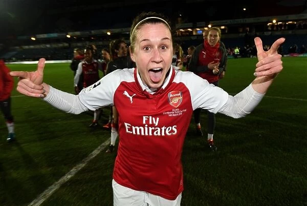 Heather O'Reilly Celebrates Arsenal Women's Continental Cup Victory over Manchester City Ladies