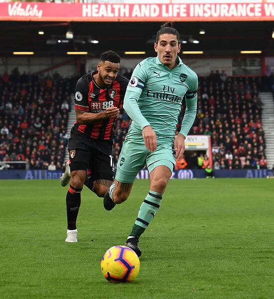 Hector Bellerin: In Action Against AFC Bournemouth, Premier League 2018-19