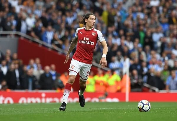 Hector Bellerin: In Action for Arsenal Against Brighton & Hove Albion, Premier League 2017-18