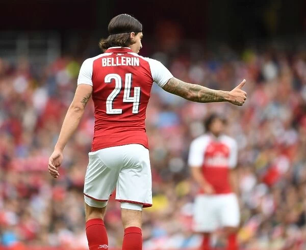 Hector Bellerin: In Action for Arsenal against Sevilla, Emirates Cup 2017-18