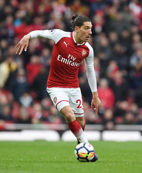 Hector Bellerin: In Action for Arsenal Against Stoke City, Premier League 2017-18