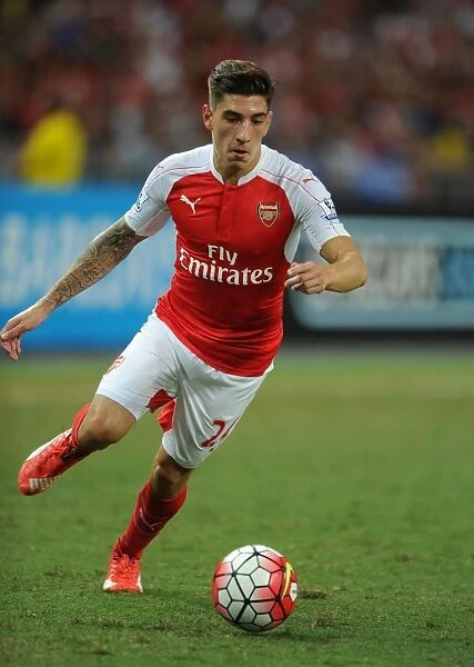 Hector Bellerin in Action: Arsenal vs. Everton, 2015-16 Barclays Asia Trophy, Singapore