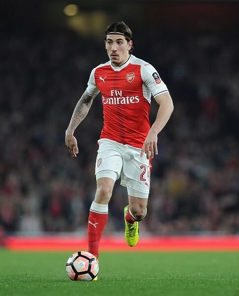 Hector Bellerin in Action: Arsenal vs. Lincoln City - Emirates FA Cup Quarter-Final