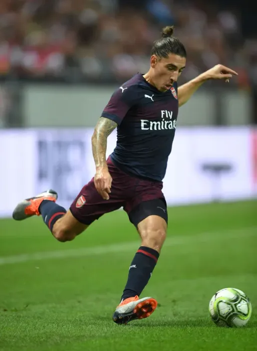 Framed Print : Hector Bellerin in Action: Arsenal vs. SS Lazio, Stockholm 2018