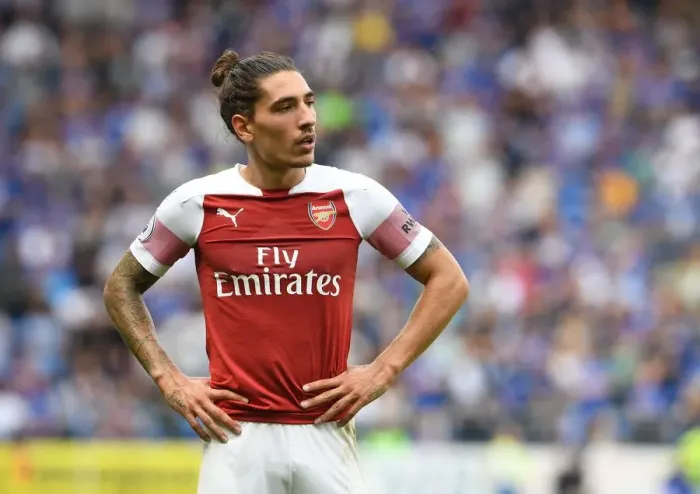 Framed Print : Hector Bellerin in Action: Arsenal vs. Cardiff City, Premier League 2018-19