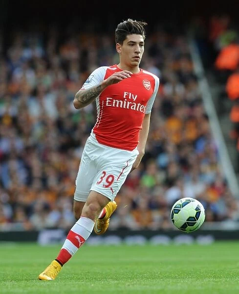 Hector Bellerin in Action: Arsenal vs Hull City, Premier League 2014-15