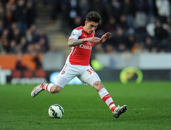 Hector Bellerin in Action: Arsenal vs Hull City, Premier League 2014 / 15
