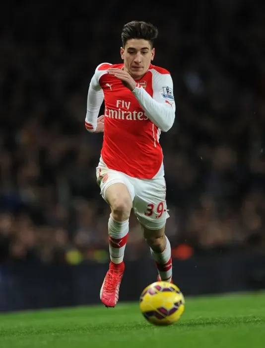 Framed Print : Hector Bellerin in Action: Arsenal vs Leicester City, Premier League 2014-15