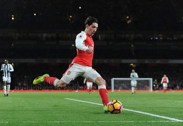 Hector Bellerin in Action: Arsenal vs West Bromwich Albion (2016-17)