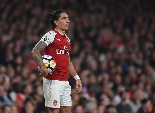 Hector Bellerin in Action: Arsenal vs West Bromwich Albion, Premier League 2017-18