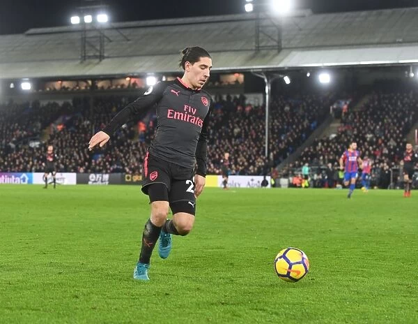 Hector Bellerin in Action Against Crystal Palace, Premier League 2017-18