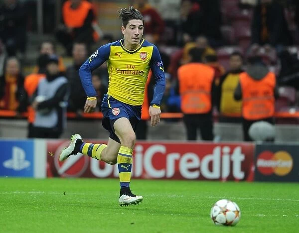 Hector Bellerin in Action: Galatasaray vs. Arsenal, UEFA Champions League, Istanbul, 2014