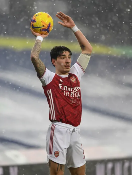 Framed Print : Hector Bellerin in Action: West Bromwich Albion vs Arsenal, Premier League 2020-21