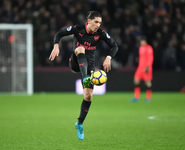 Framed Print : Hector Bellerin: In Action Against West Ham United, Premier League 2017-18