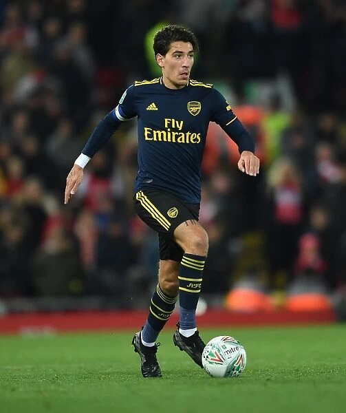 Hector Bellerin of Arsenal Faces Off Against Liverpool in Carabao Cup Round of 16