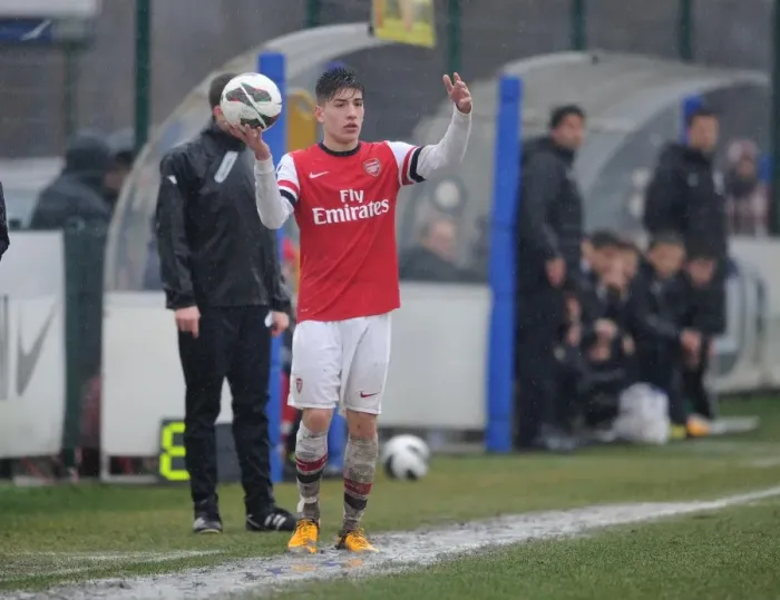 Framed Print : Hector Bellerin (Arsenal). Inter Milan U19 0: 1 Arsenal U19. NextGen Series. Last 16