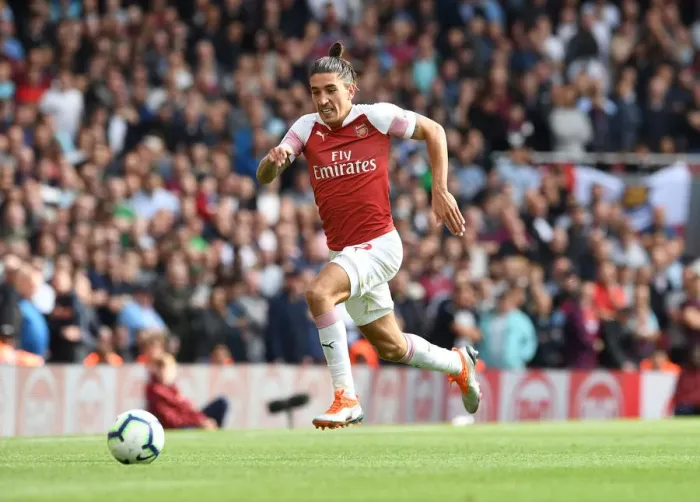 Framed Print : Hector Bellerin: Arsenal's Defensive Force in Action against West Ham United, Premier League 2018-19 Framed Print : Hector Bellerin: Arsenal's Defensive Force in Action against West Ham United, Premier League 2018-19