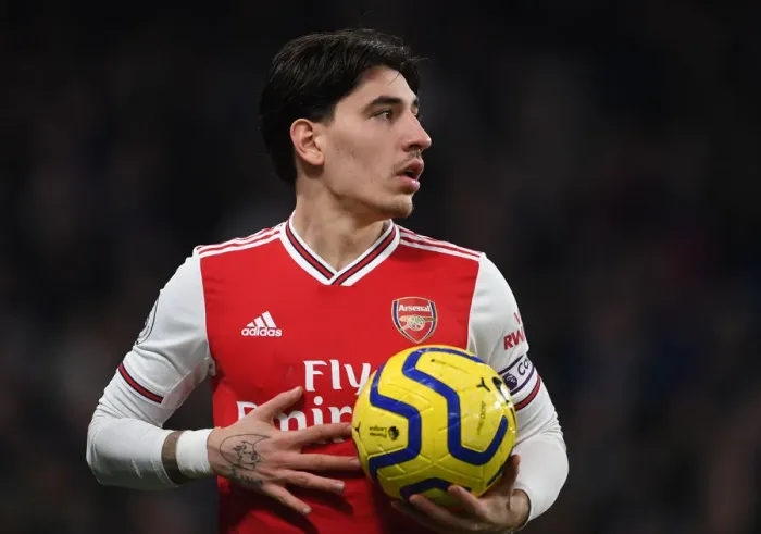 Framed Print : Hector Bellerin: Clash at Stamford Bridge - Chelsea vs. Arsenal, Premier League 2019-2020