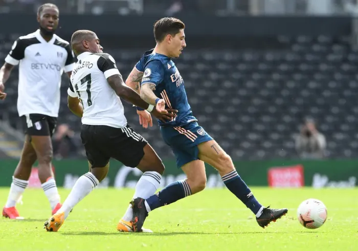 Framed Print : Hector Bellerin Faces Pressure from Ivan Cavaleiro: Fulham vs. Arsenal, Premier League 2020-21 Framed Print : Hector Bellerin Faces Pressure from Ivan Cavaleiro: Fulham vs. Arsenal, Premier League 2020-21