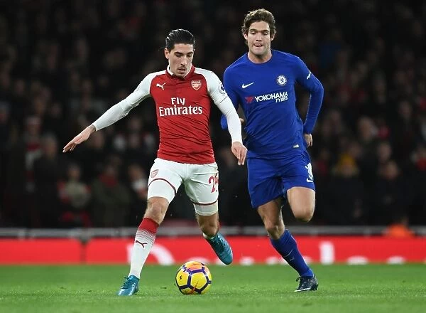 Hector Bellerin Outmaneuvers Marcos Alonso in Arsenal vs. Chelsea Clash