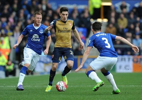 Hector Bellerin Outmaneuvers McCarthy and Baines in Arsenal's Premier League Victory over Everton (2015-16)