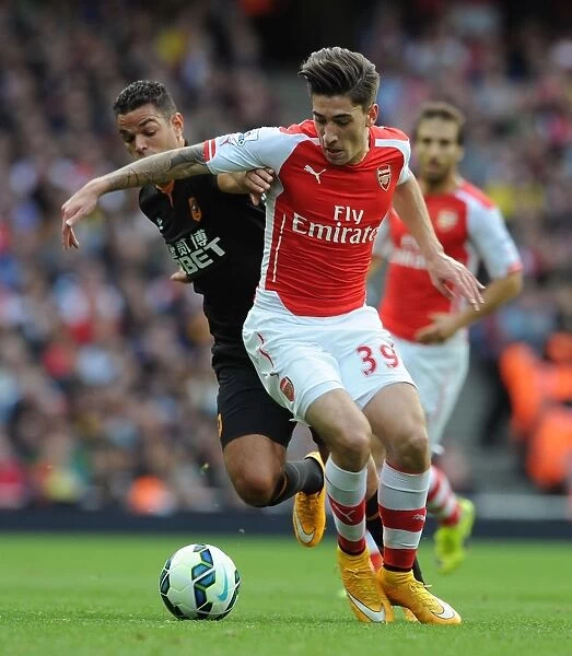 Hector Bellerin Outruns Hatem Ben Arfa: Arsenal's Thrilling Victory over Hull City, 2014-15 Premier League