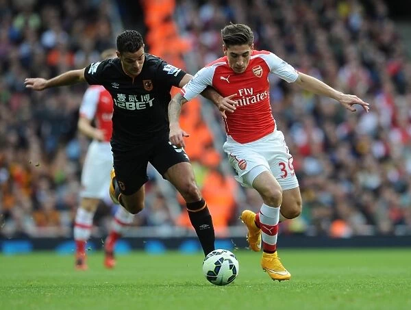 Hector Bellerin Outsmarts Hatem Ben Arfa: A Moment of Skill from the 2014-15 Arsenal vs Hull City Match